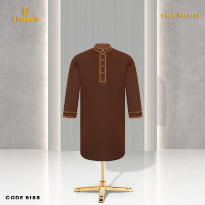 Deep Mocha Classic Panjabi