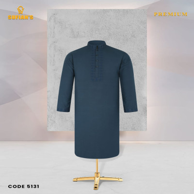 Dark Cerulean Classic Panjabi