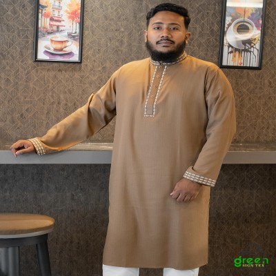 PREMIUM PANJABI- Camel Brown