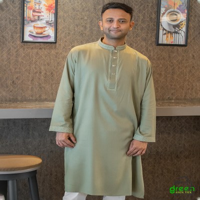 PREMIUM PANJABI - Olive Green